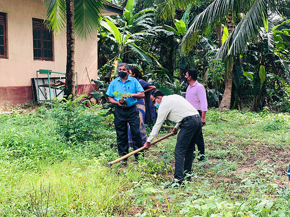 The tree planting programs held on  the Divisional Secretariat to coincide with the 73rd Independence Day celebrations on 04.02.2021.