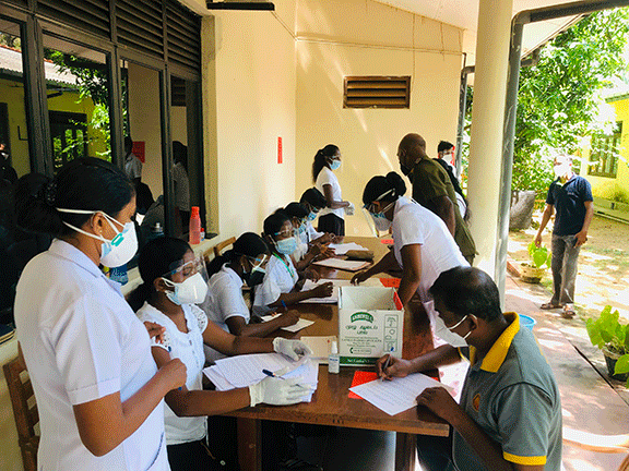 Vaccination Programe in Uhana Divisional Secretariat