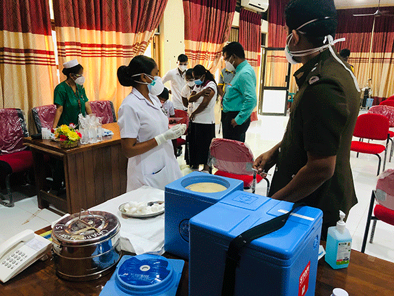 Vaccination Programe in Uhana Divisional Secretariat